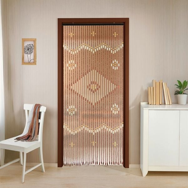 Produktbild: Bambusvorhang Rhombus, mehrfarbig, holz, 90x200 cm, 31 Str&auml;nge aus Ahornholz