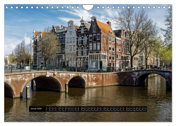 Produktbild: Amsterdam - Impressionen aus dem Grachtengordel (Wandkalender 2026 DIN A4 quer), CALVENDO Monatskalender