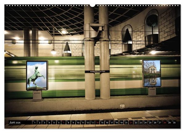 Produktbild: U-Bahn-Stationen Hannover (hochwertiger Premium Wandkalender 2026 DIN A2 quer), Kunstdruck in Hochglanz