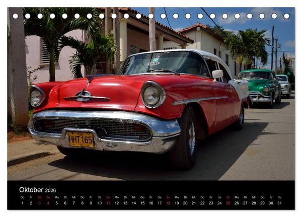 Produktbild: Cuba Cars (Tischkalender 2026 DIN A5 quer), CALVENDO Monatskalender