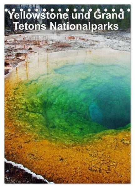 Produktbild: Yellowstone und Grand Tetons Nationalparks (Tischkalender 2027 DIN A5 hoch), CALVENDO Monatskalender