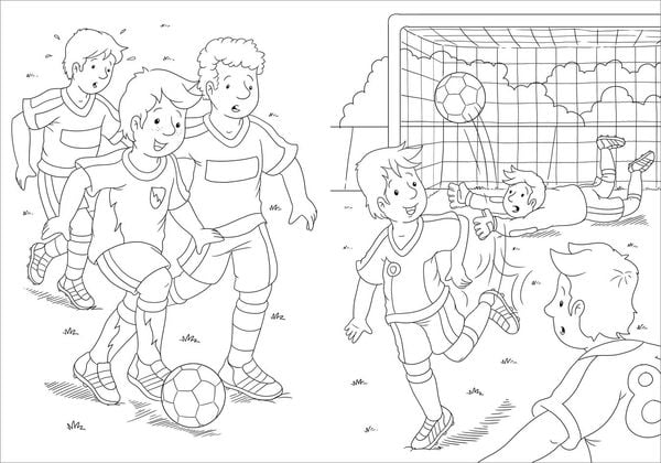 Produktbild: Fu&szlig;ball. Buntes Sticker-Malbuch