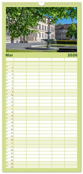 Produktbild: Familienplaner 2026 - T&uuml;bingen - Schw&auml;bische Perle am Neckar mit 5 Spalten (Wandkalender, 21 x 45 cm) CALVENDO