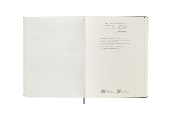 Produktbild: Moleskine Smart Notizb&uuml;cher, X-Large, Liniert, Fester Einband, Schwarz