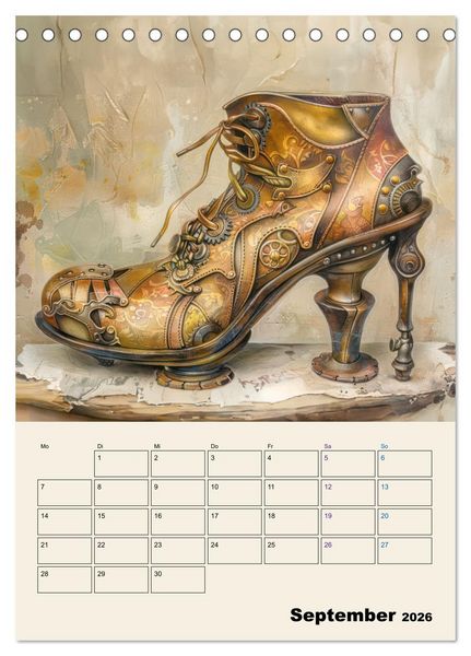Produktbild: Steampunk - Mechanische Fantasiewelt (Tischkalender 2026 DIN A5 hoch), CALVENDO Monatskalender