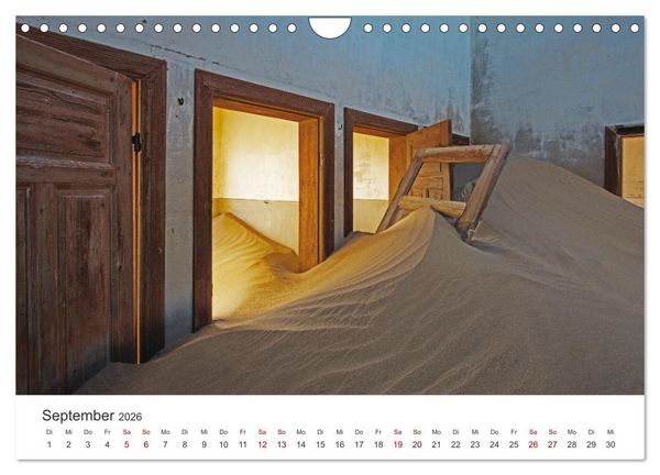 Produktbild: Kolmannskuppe Die Geisterstadt in der Sandw&uuml;ste (Wandkalender 2026 DIN A4 quer), CALVENDO Monatskalender