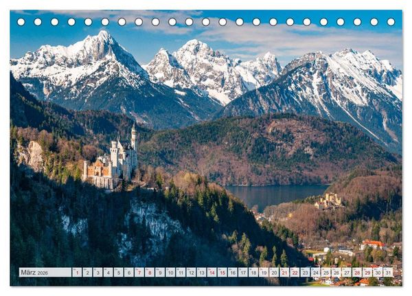 Produktbild: Bayerisches Alpenparadies (Tischkalender 2026 DIN A5 quer), CALVENDO Monatskalender