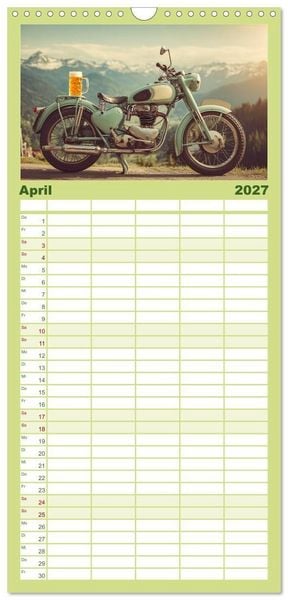 Produktbild: Familienplaner 2027 - Bier im Blut - Ma&szlig; f&uuml;r Ma&szlig; durchs M&auml;nnerjahr mit 5 Spalten (Wandkalender, 21 x 45 cm) CALVENDO