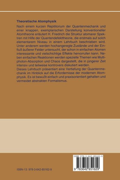 Produktbild: Theoretische Atomphysik