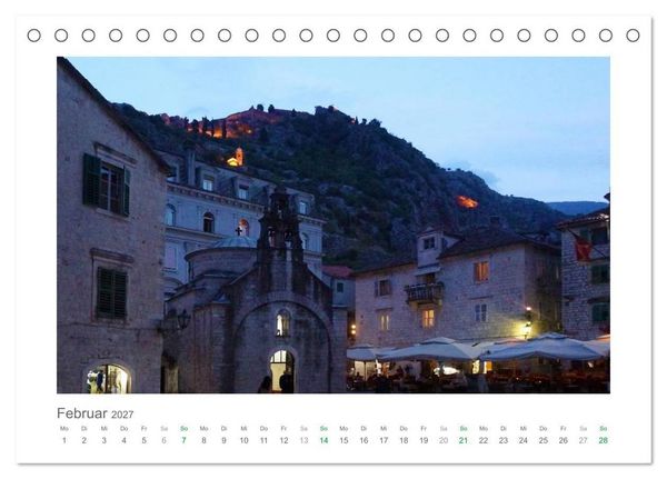 Produktbild: Traumhaftes Montenegro - Entdecken Sie die Perle der Adria im S&uuml;den Europas (Tischkalender 2027 DIN A5 quer), CALVENDO Monatskalender