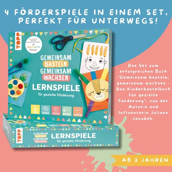 Produktbild: Gemeinsam basteln, gemeinsam wachsen - Lernspiel-Box für gezielte Förderung