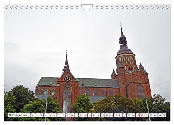 Produktbild: Stralsund, die wundersch&ouml;ne Hansestadt am Strelasund (Wandkalender 2026 DIN A4 quer), CALVENDO Monatskalender
