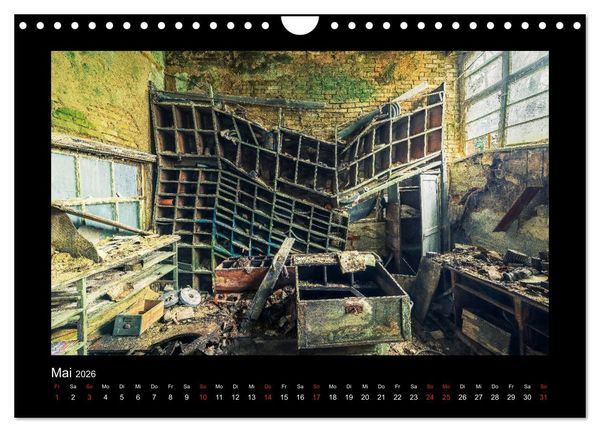 Produktbild: Die Sch&ouml;nheit des Verfalls - Lost Places (Wandkalender 2026 DIN A4 quer), CALVENDO Monatskalender