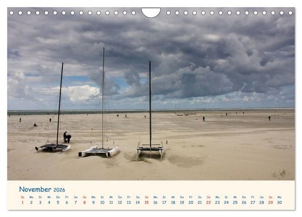 Produktbild: Urlaub auf Borkum (Wandkalender 2026 DIN A4 quer), CALVENDO Monatskalender