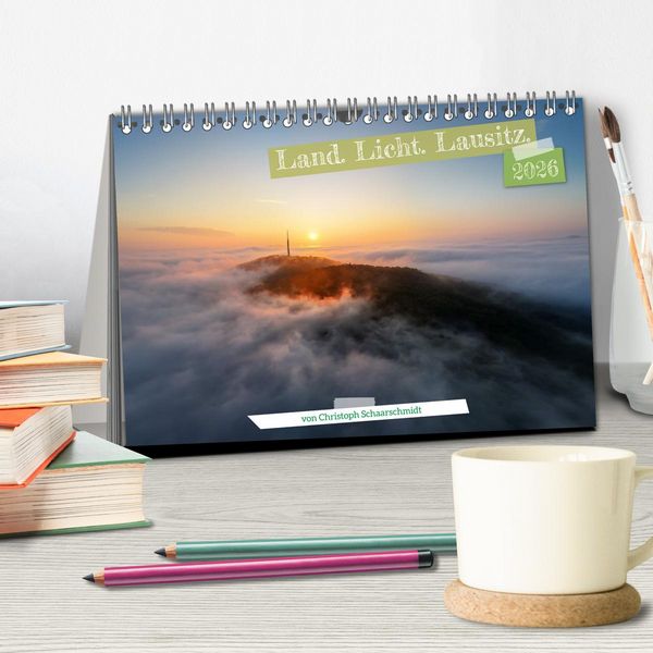 Produktbild: Land. Licht. Lausitz. (Tischkalender 2026 DIN A5 quer), CALVENDO Monatskalender