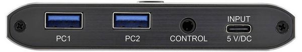 Produktbild: SpeaKa Professional 2 Port USB 3.2 Gen 1-Umschalter (USB 3.0) Grau