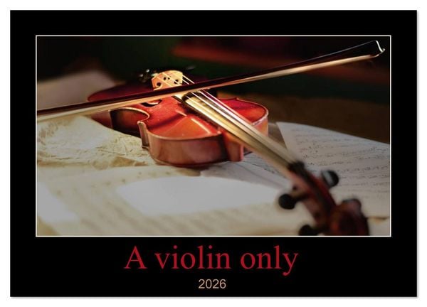 A violin only (Wall Calendar 2026 DIN A4 landscape), CALVENDO 12 Month Wall Calendar