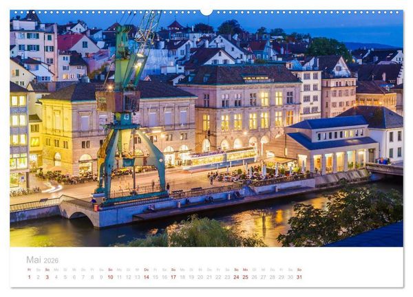 Produktbild: Z &Uuml; R I C H Impressionen (hochwertiger Premium Wandkalender 2026 DIN A2 quer), Kunstdruck in Hochglanz