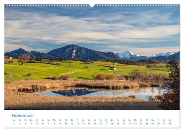 Produktbild: Im blauen Land am Alpenrand (hochwertiger Premium Wandkalender 2027 DIN A2 quer), Kunstdruck in Hochglanz