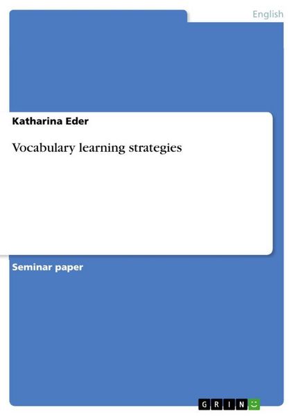 Produktbild: Vocabulary learning strategies
