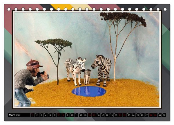 Produktbild: Fotograf auf Pirsch - ein Kinderkalender (Tischkalender 2026 DIN A5 quer), CALVENDO Monatskalender