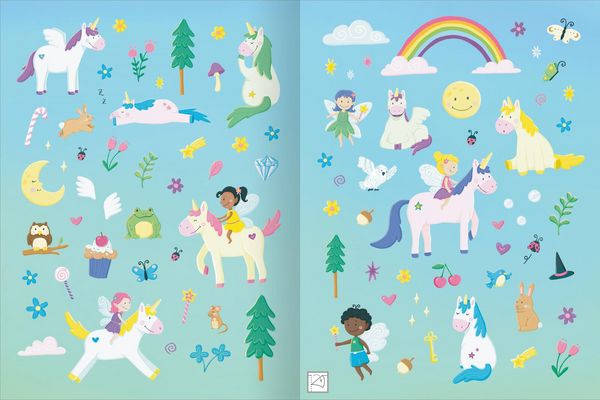 Produktbild: Mein flauschiges Stickerheft &ndash; Einh&ouml;rner