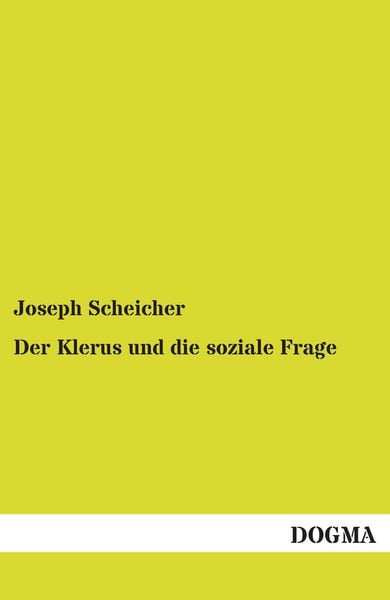 Produktbild: Der Klerus und die soziale Frage