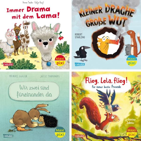Produktbild: Maxi-Pixi-4er-Set 126: Kleine Tiere &ndash; gro&szlig;e Gef&uuml;hle (4x1 Exemplar)