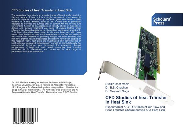 Produktbild: CFD Studies of Heat Transfer in Heat Sink
