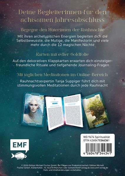 Produktbild: Kartenset: H&uuml;terinnen der Rauhn&auml;chte | mit Ritualen, Affirmationen und Videomeditationen