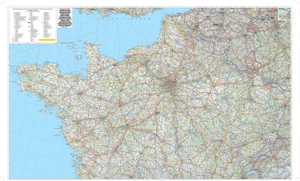 Frankreich 1 : 800 000 Strassenkarte
