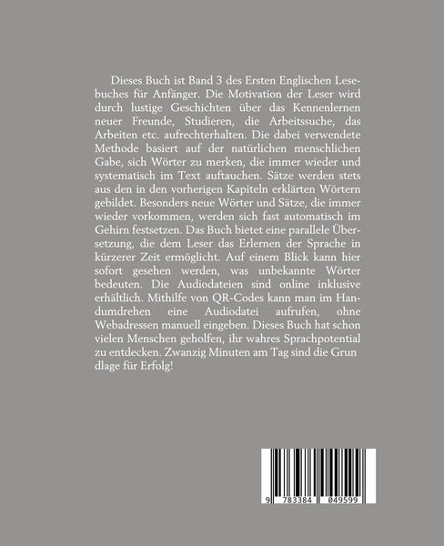 Produktbild: Lerne Englische Sprache mit dem Buch Das Erste Englische Lesebuch f&uuml;r Anf&auml;nger Band 3