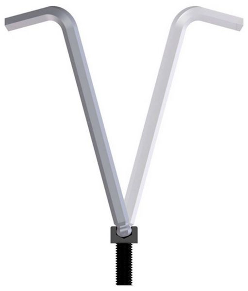 Produktbild: Gedore 1523988 Innen-Sechskant Winkelschraubendreher-Set 2 mm, 2.5 mm, 3 mm, 4 mm, 5 mm, 6 mm, 8 mm, 10 mm 8teilig