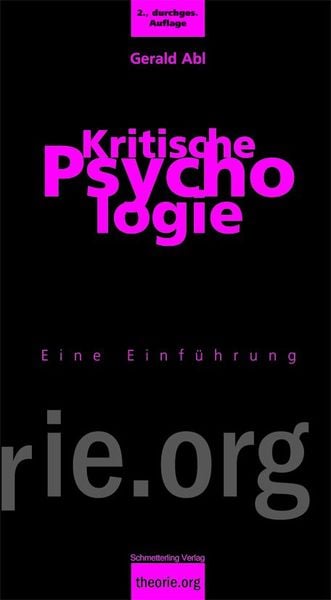 Produktbild: Kritische Psychologie, 2. Aufl.
