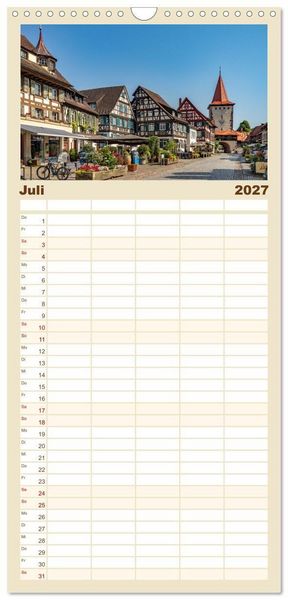 Produktbild: Familienplaner 2027 - Schwarzwald - Ferienregion Kinzigtal mit 5 Spalten (Wandkalender, 21 x 45 cm) CALVENDO
