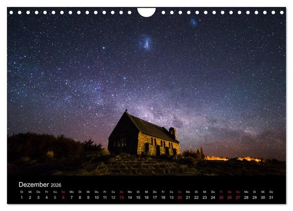 Produktbild: South Island - Neuseelands S&uuml;dinsel (Wandkalender 2026 DIN A4 quer), CALVENDO Monatskalender
