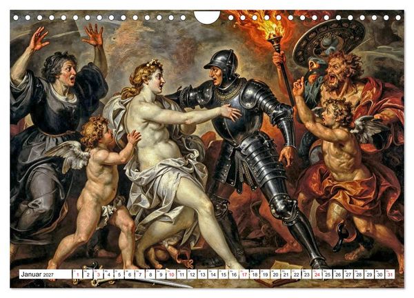 Produktbild: Mythologische Geschichten in barocker Pracht (Wandkalender 2027 DIN A4 quer), CALVENDO Monatskalender
