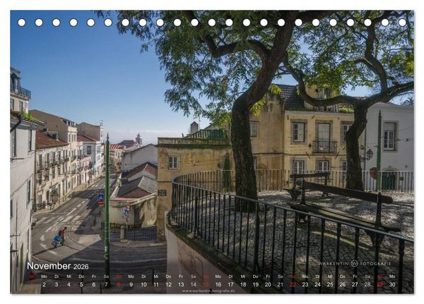 Produktbild: Zauberhaftes Lissabon (Tischkalender 2026 DIN A5 quer), CALVENDO Monatskalender