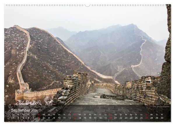Produktbild: Erlebe China (Wandkalender 2026 DIN A2 quer), CALVENDO Monatskalender
