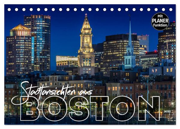 Produktbild: Stadtansichten aus Boston (Tischkalender 2026 DIN A5 quer), CALVENDO Monatskalender