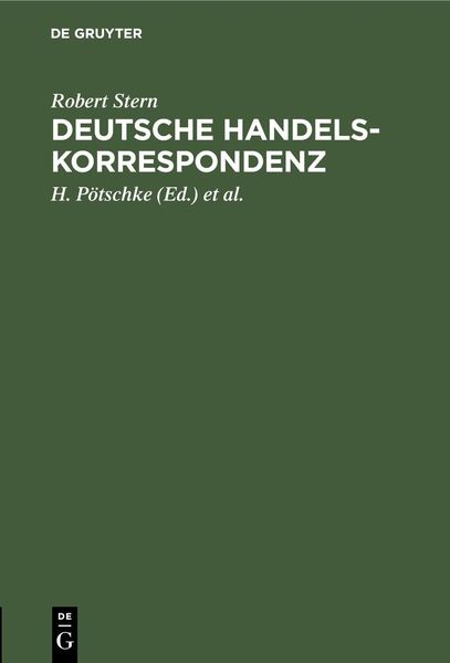 Produktbild: Deutsche Handelskorrespondenz