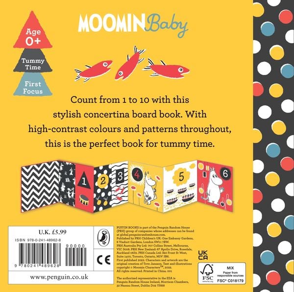 Produktbild: Moomin Baby: 123 Tummy Time Concertina Book