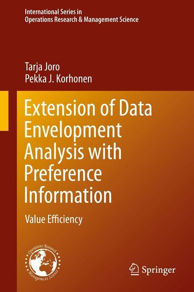 Produktbild: Extension of Data Envelopment Analysis with Preference Information