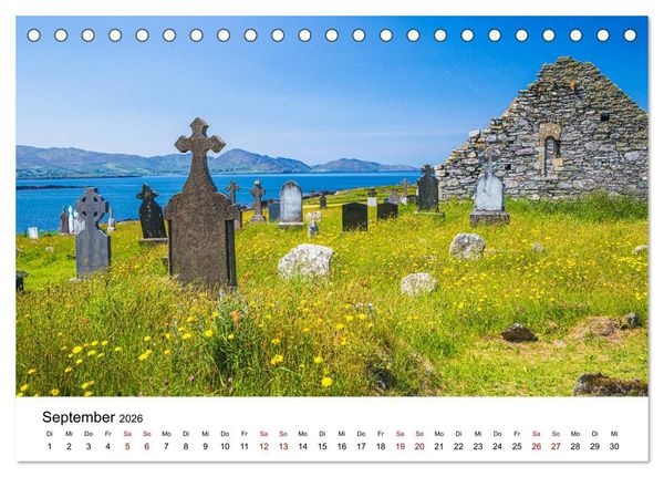 Produktbild: Irland, Land des Lichts (Tischkalender 2026 DIN A5 quer), CALVENDO Monatskalender