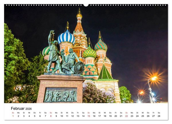 Produktbild: Moskau City (hochwertiger Premium Wandkalender 2026 DIN A2 quer), Kunstdruck in Hochglanz