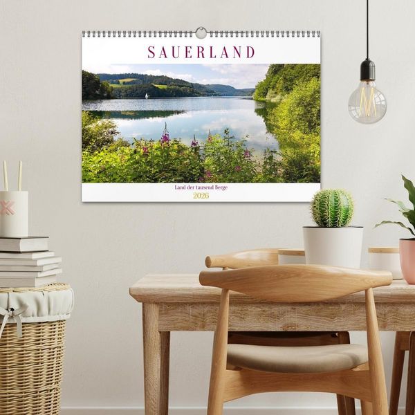 Produktbild: Sauerland - Land der tausend Berge (Wandkalender 2026 DIN A3 quer), CALVENDO Monatskalender