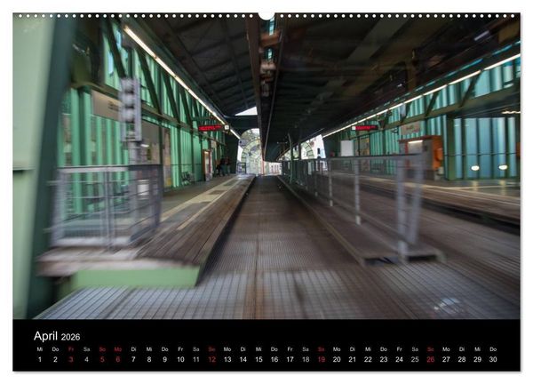 Produktbild: Die Wuppertaler Schwebebahn (Wandkalender 2026 DIN A2 quer), CALVENDO Monatskalender