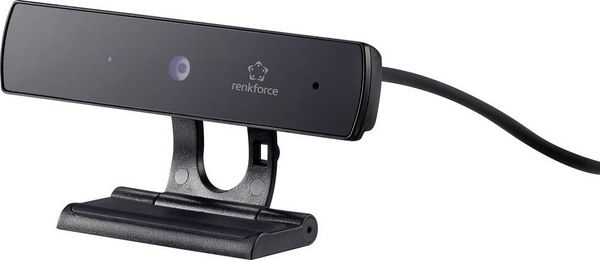 Produktbild: Renkforce RF-WC1080P1 Full HD-Webcam 1920 x 1080 Pixel Klemm-Halterung