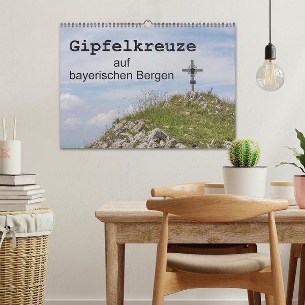 Produktbild: Gipfelkreuze auf bayerischen Bergen (Wandkalender 2026 DIN A3 quer), CALVENDO Monatskalender