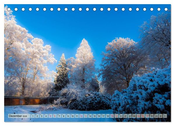 Produktbild: Schlossgarten Oldenburg. Ein Fotospaziergang (Tischkalender 2026 DIN A5 quer), CALVENDO Monatskalender